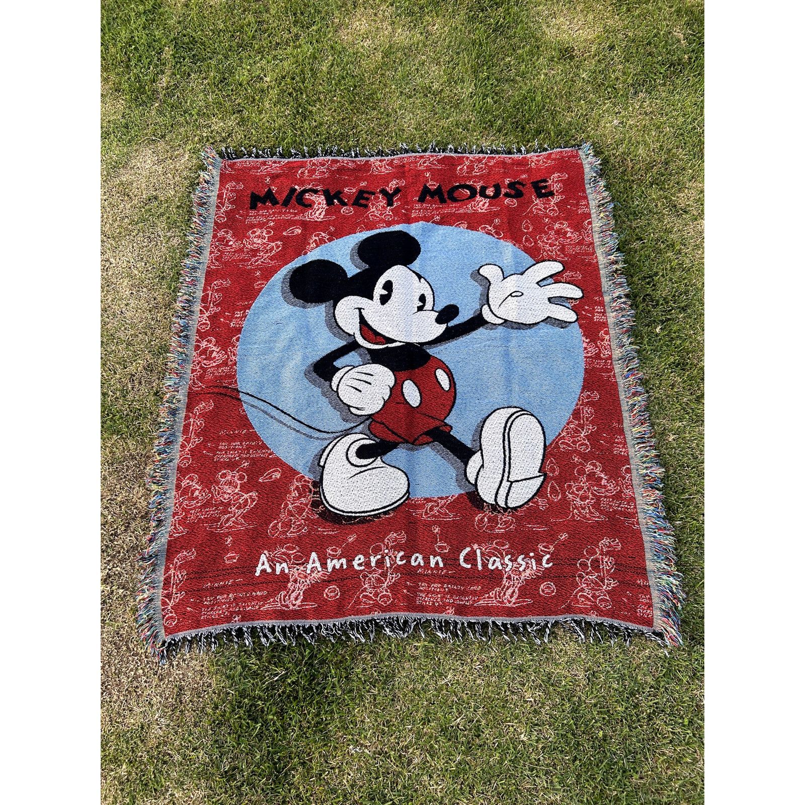 Disney × Vintage Vintage Disney Mickey Mouse Tapestry Blanket Size ONE SIZE - 1 Thumbnail
