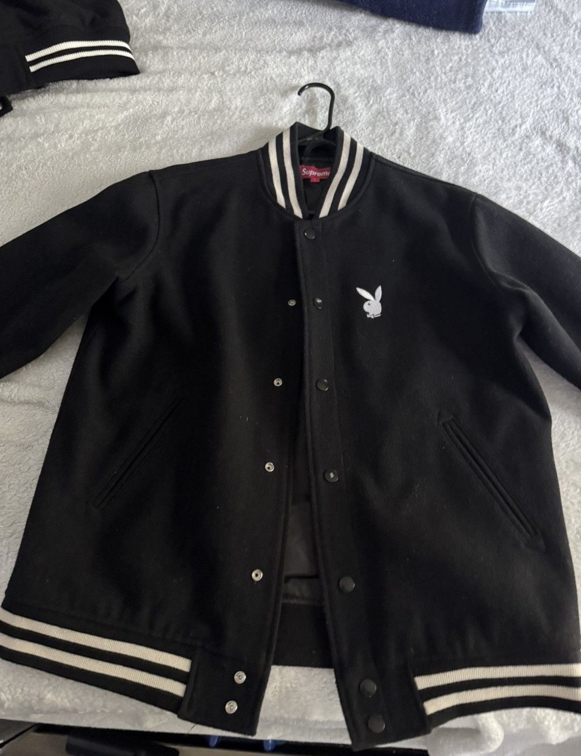Playboy × Supreme Supreme Playboy Varsity Jacket very rare vintage piece Size US L / EU 52-54 / 3 - 1 Thumbnail