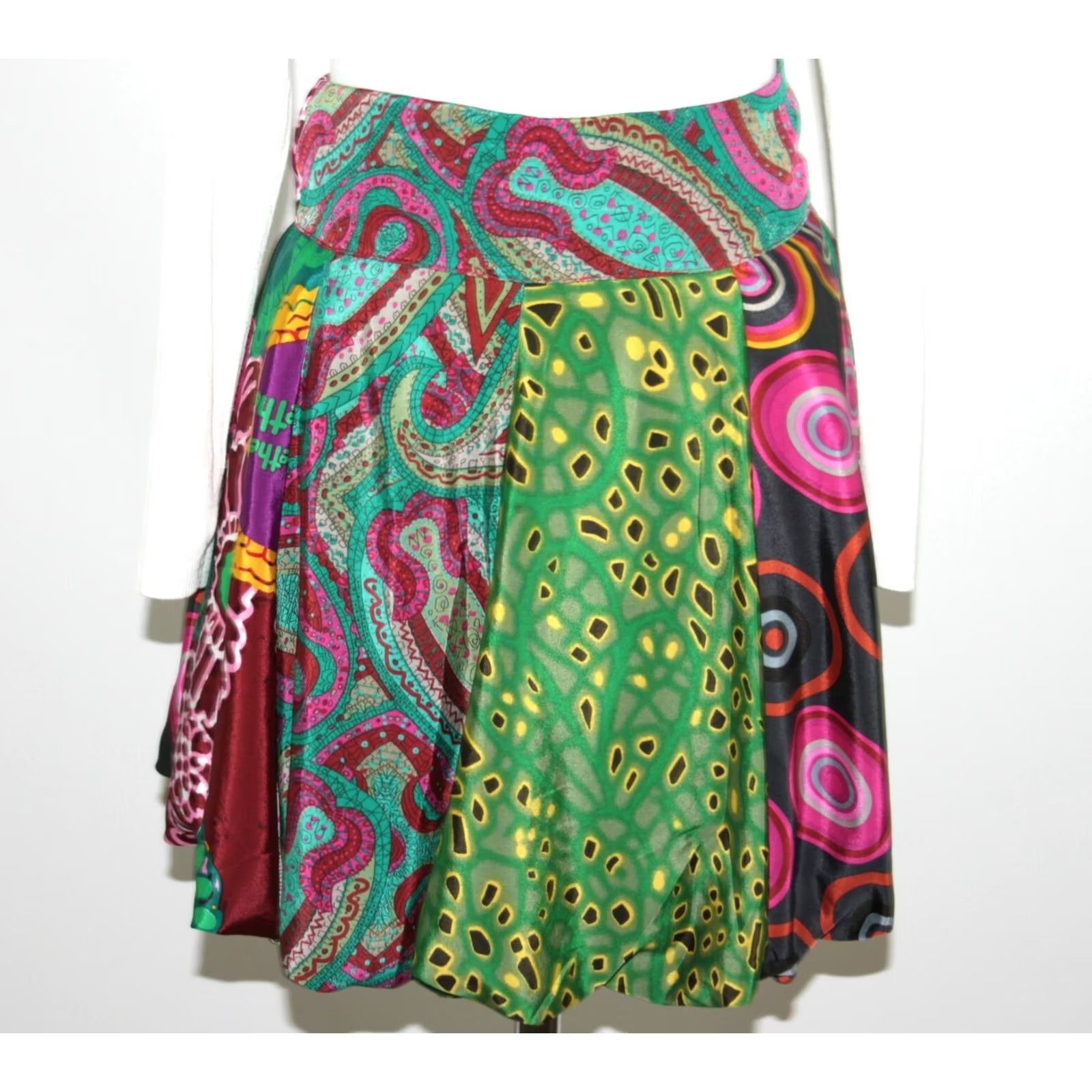 Desigual Desigual womens skirt Size 36 Multicoloured A-Line Polyester Size 25" / US 0 / IT 36 - 2 Thumbnail