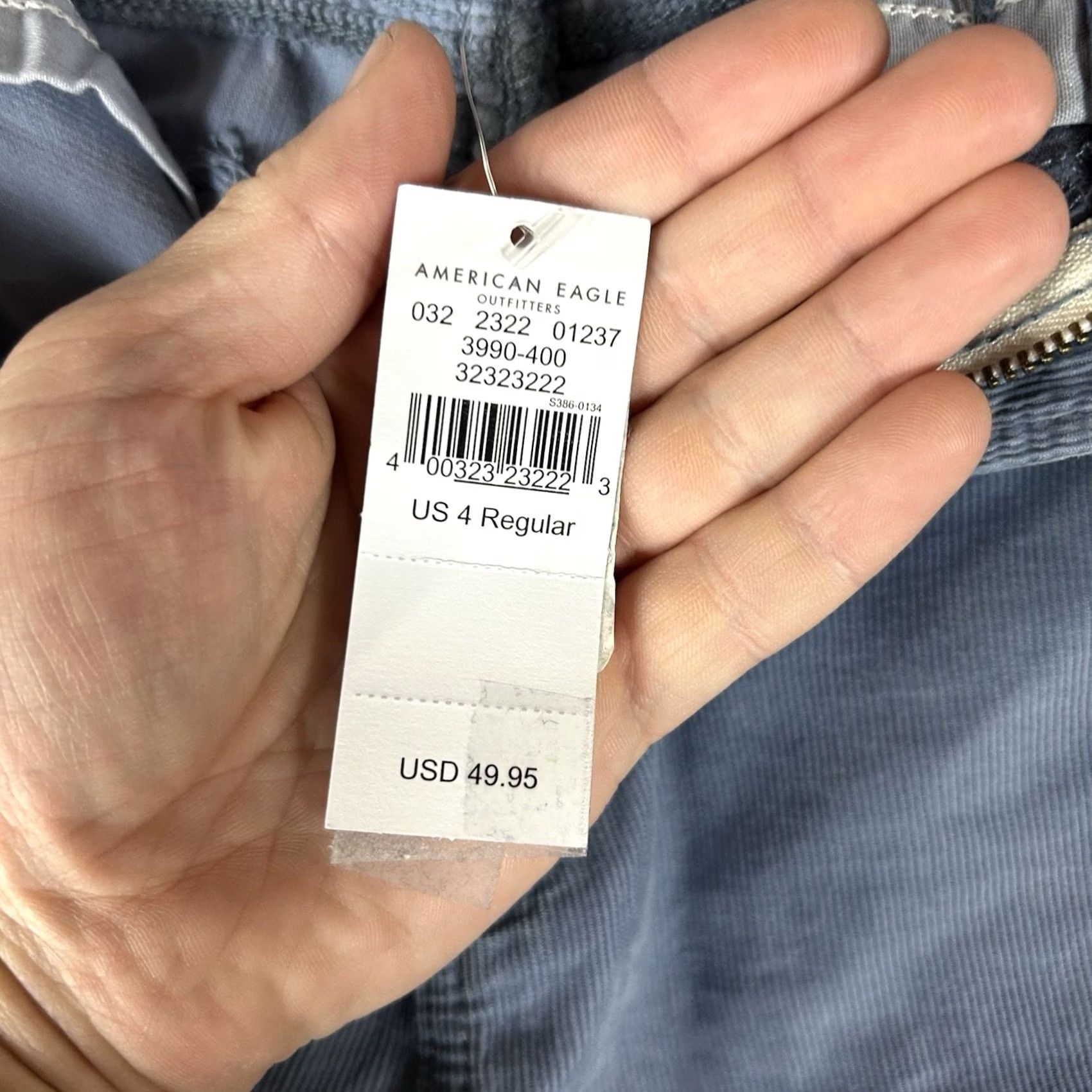 American Eagle Outfitters American Eagle Outfitters Mom Jeans Corduroy 4 Blue High Rise High Waisted Jeans Womens NWT Vintage: No Size 27" / US 4 / IT 40 - 5 Thumbnail