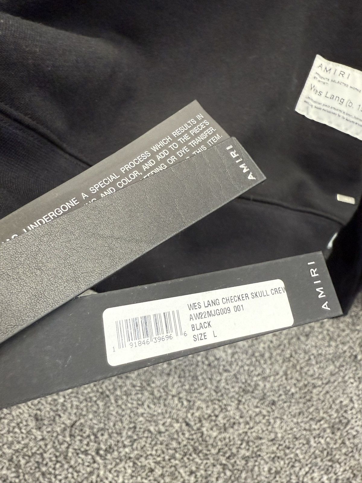Amiri × Wes Lang Checker Skull Crewneck Sweatshirt Black Size US L / EU 52-54 / 3 - 9 Thumbnail