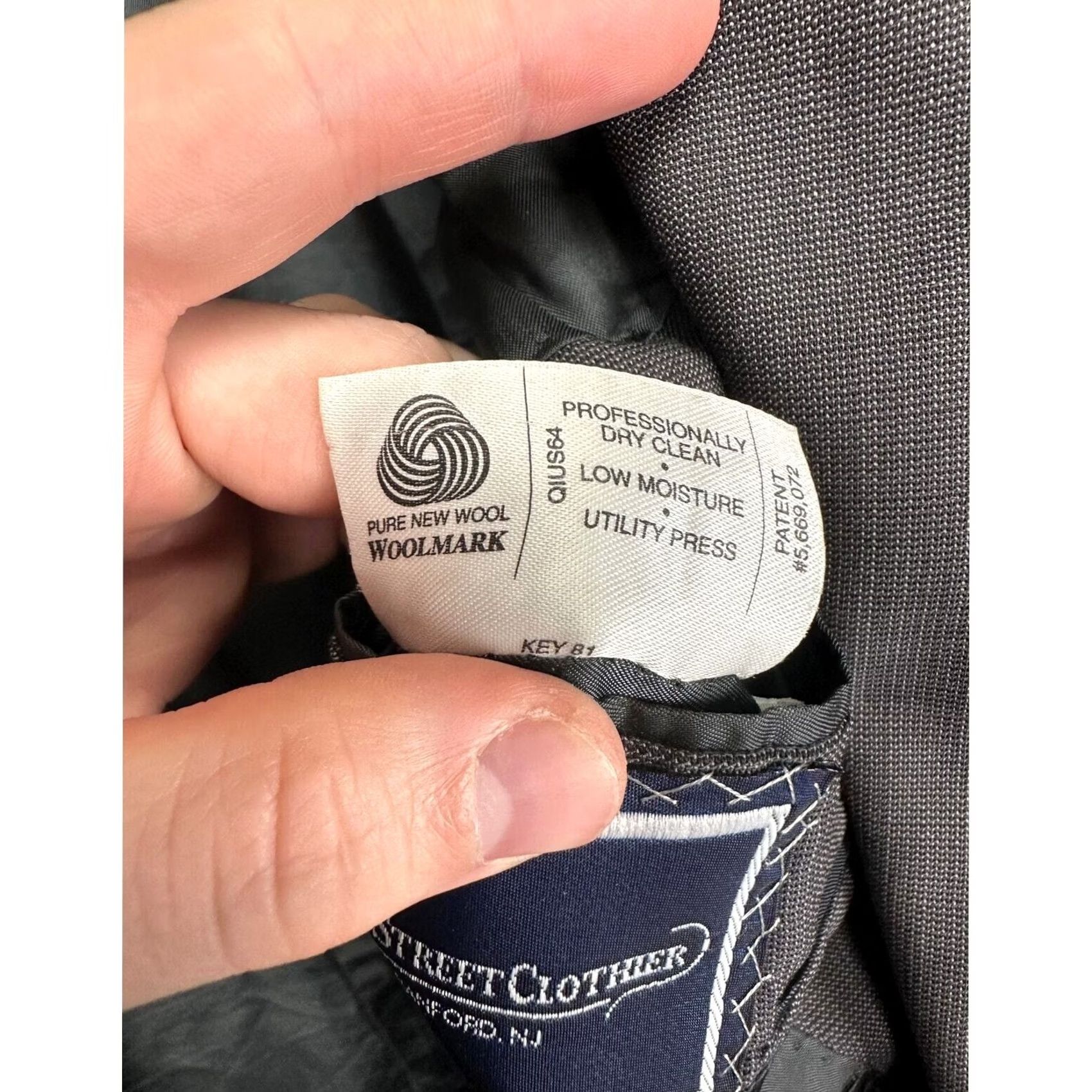Hart Schaffner Marx Hart Schaffner Marx Blazer Mens 44L Grey Wool Sport Coat Size 44R - 6 Thumbnail