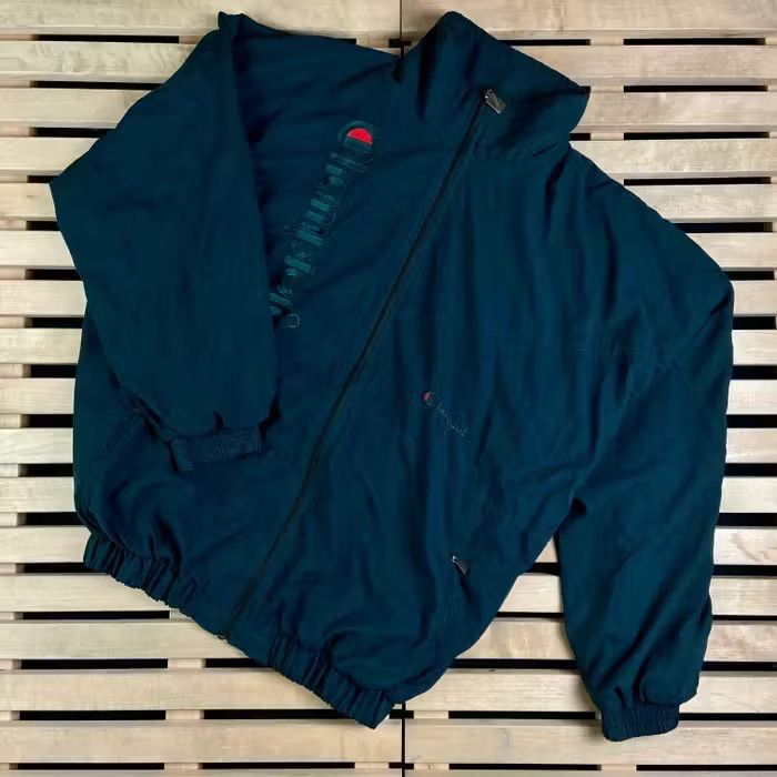 Champion × Vintage Mens Bomber Jacket Champion Vintage Big Logo Size L Size US L / EU 52-54 / 3 - 1 Thumbnail