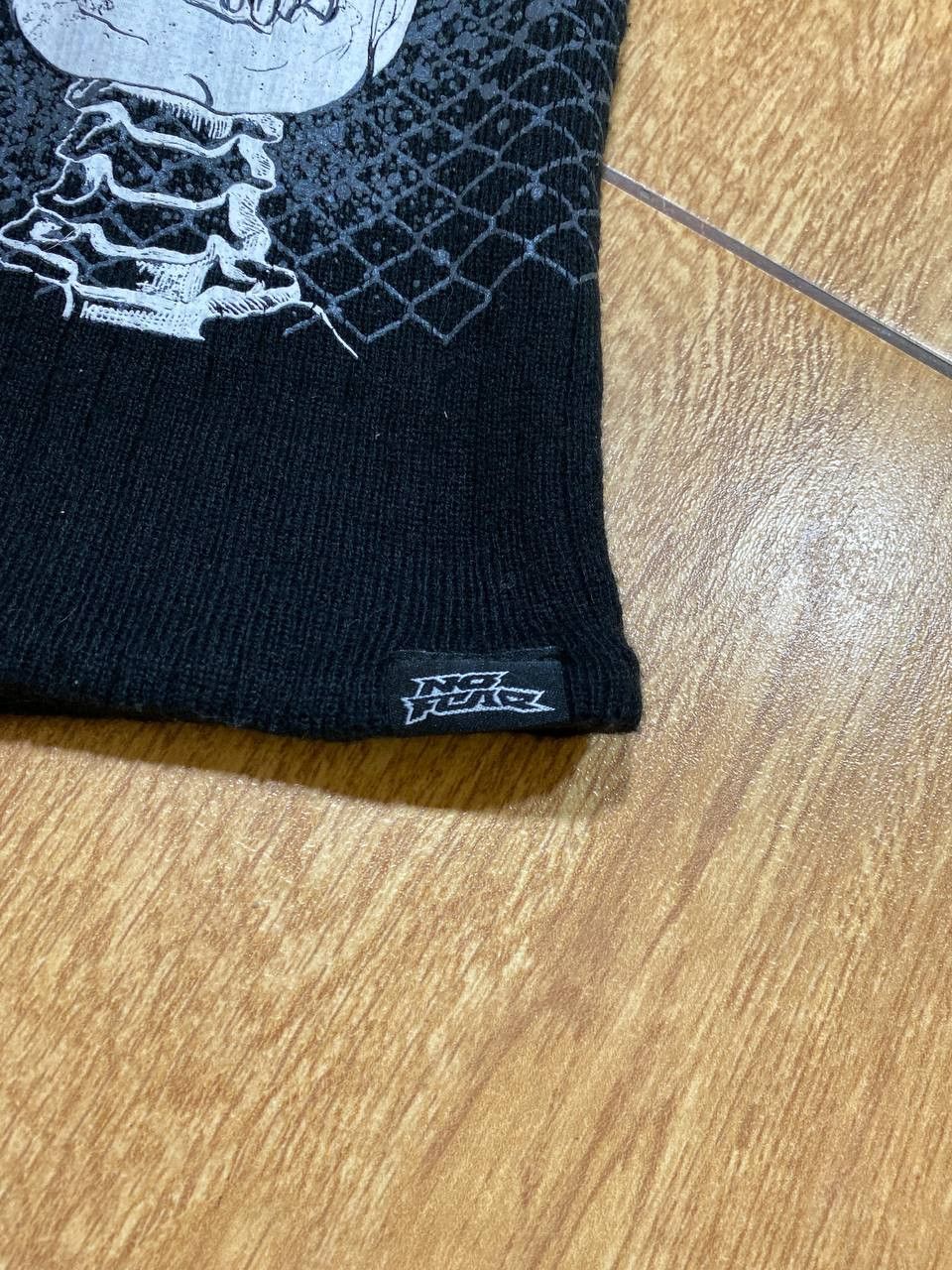 No Fear scarf Vintage Streetwear Y2K No Fear black big print Size ONE SIZE - 6 Thumbnail