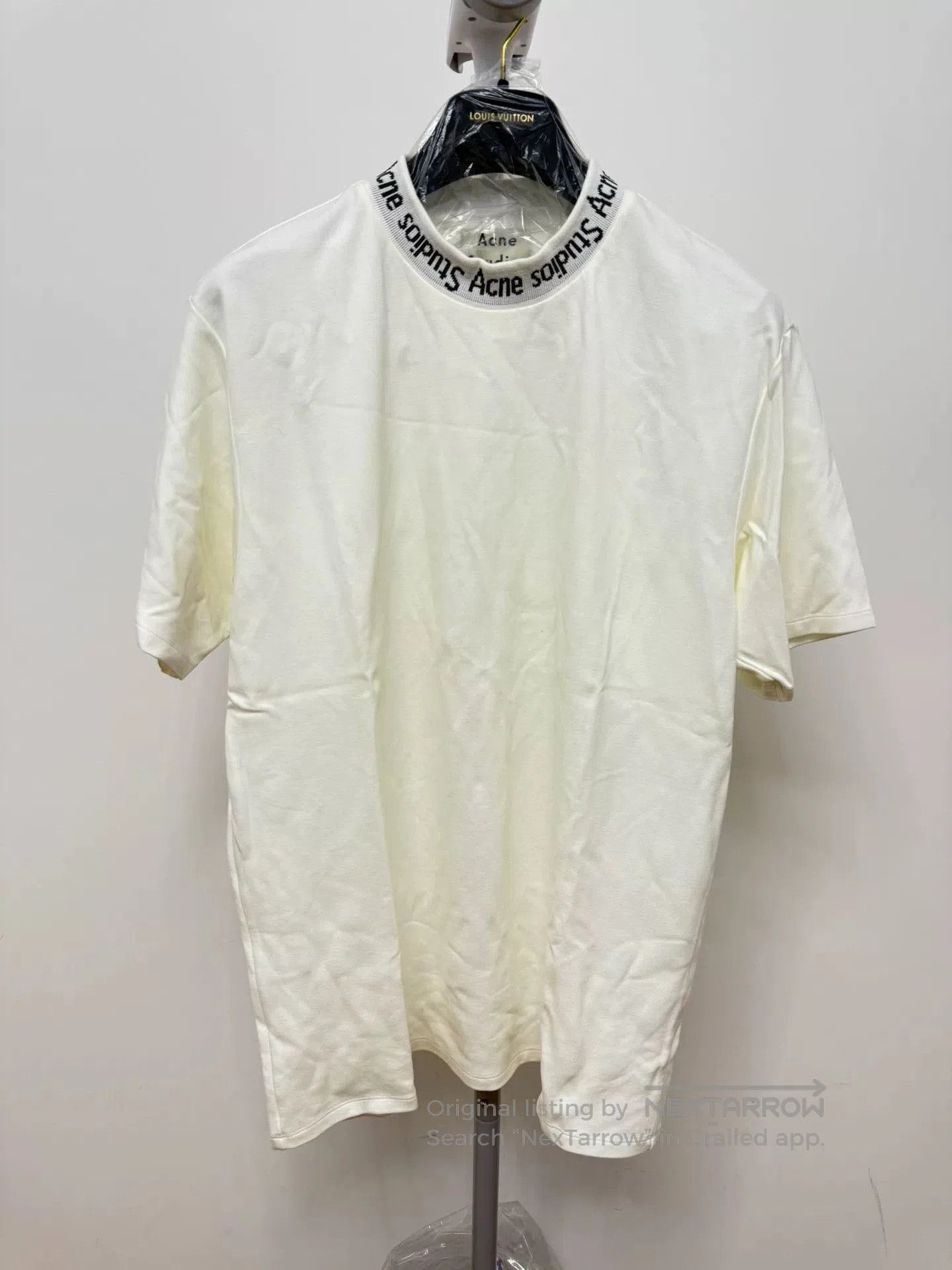 Acne Studios Acne Studios Letter Neck Short Sleeve T. Size US XL / EU 56 / 4 - 1 Thumbnail