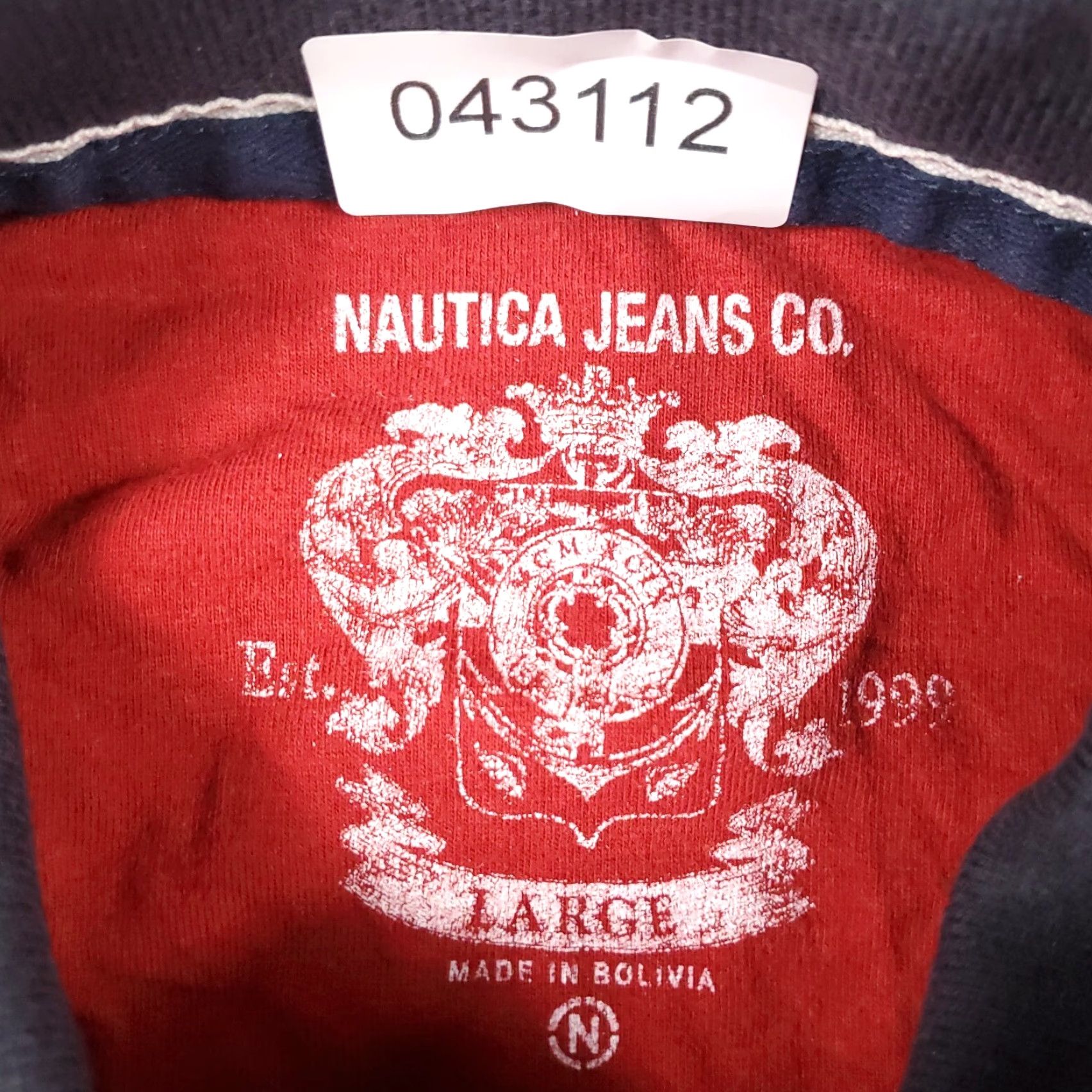 Nautica Nautica Polo Shirt Mens Large Red Striped Casual Short Sleeve Polo Shirt Adult L Red Nautica Casual Shirt Men Size US L / EU 52-54 / 3 - 7 Thumbnail