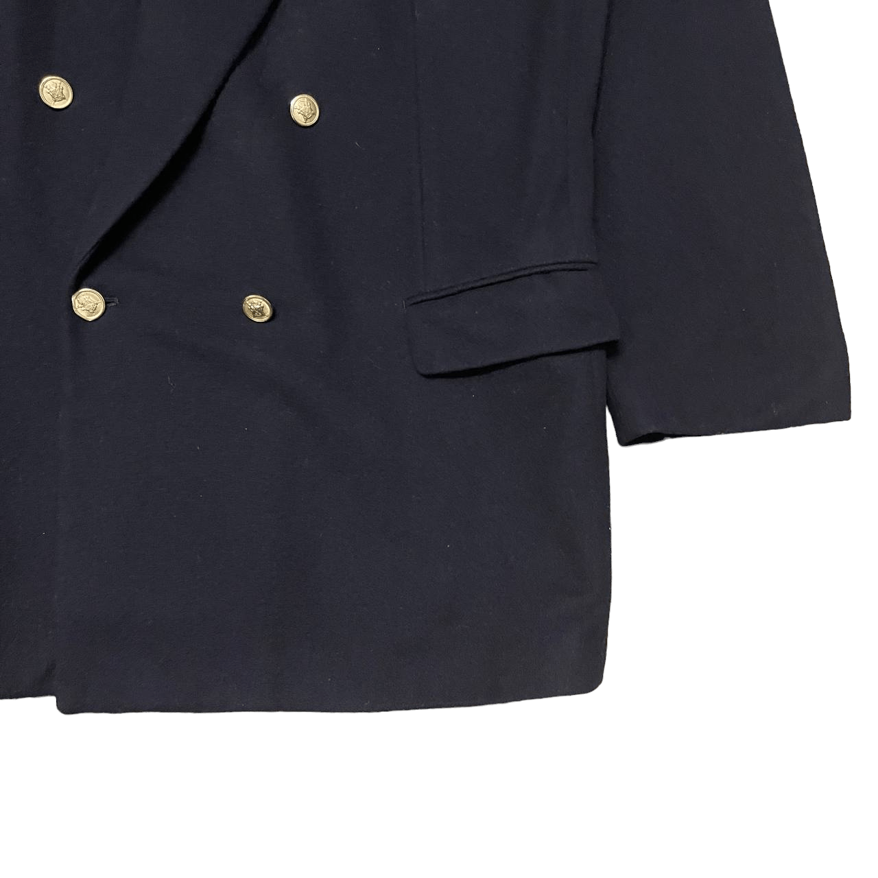 Takeo Kikuchi Vintage Takeo Kikuchi Signature Wool Double Breasted Coat Size US XXL / EU 58 / 5 - 4 Thumbnail