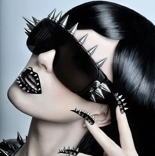 VIBE Fashion Glasses Gothic Punk Rock Metal Futuristic Size ONE SIZE - 4 Thumbnail
