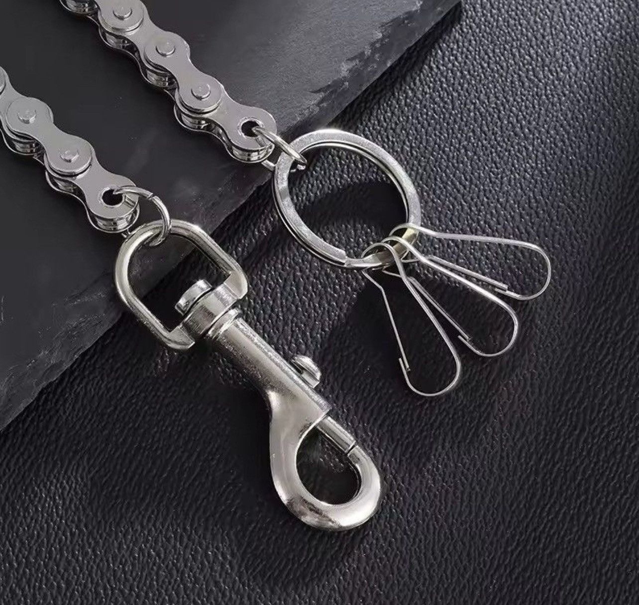 Jewelry 44cm Length Motorcycle Chain Wallet Waist Key chain Size ONE SIZE - 4 Thumbnail