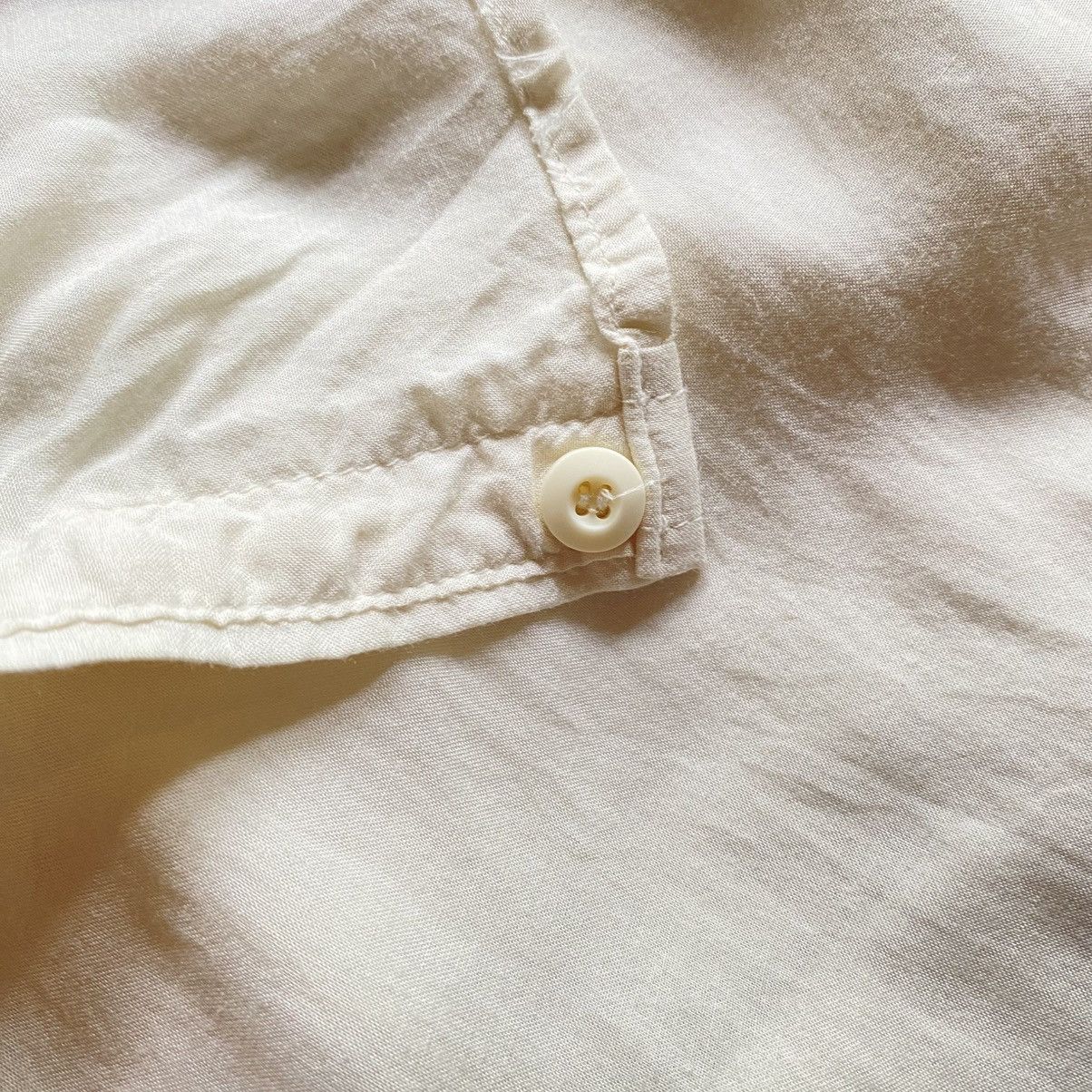 Designer × Japanese Brand G.O.A White Soft Long Sleeve Shirt with Chest Pockets Size ONE SIZE - 19 Thumbnail