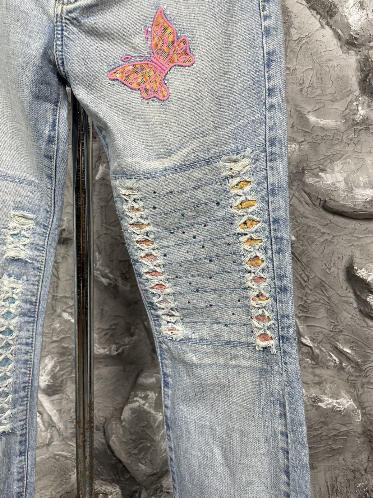 Hysteric Glamour 2000s Y2K Bootcut Fade Jeans Dolce Gabbana Japanese Style Size US 29 - 5 Thumbnail