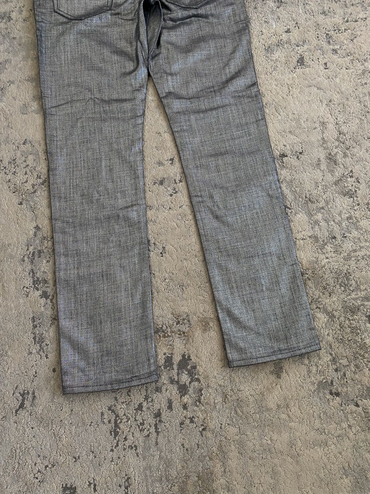 Saint Laurent Paris SLP - SS19 Silver Coat Jeans Size US 28 / EU 44 - 8 Thumbnail