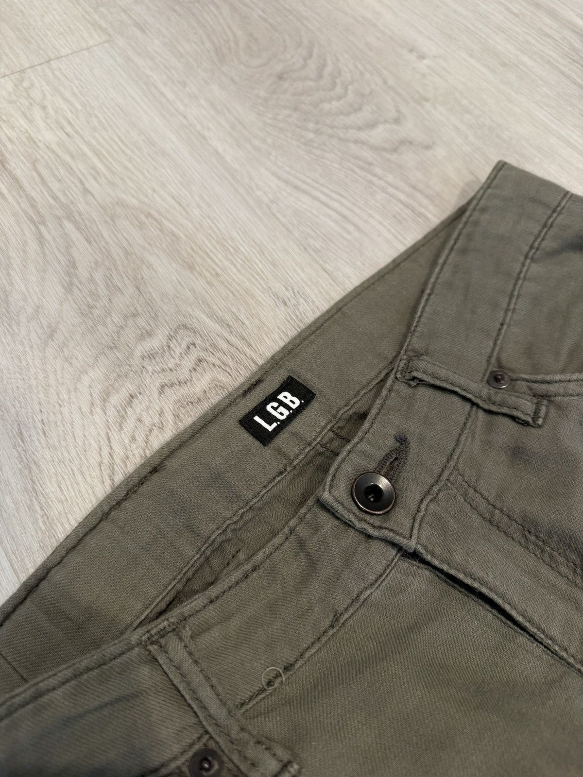 Le Grande Bleu (L.G.B.) lgb baggy 6646c wide leg flared bell bottom pants!! Size US 30 / EU 46 - 6 Thumbnail