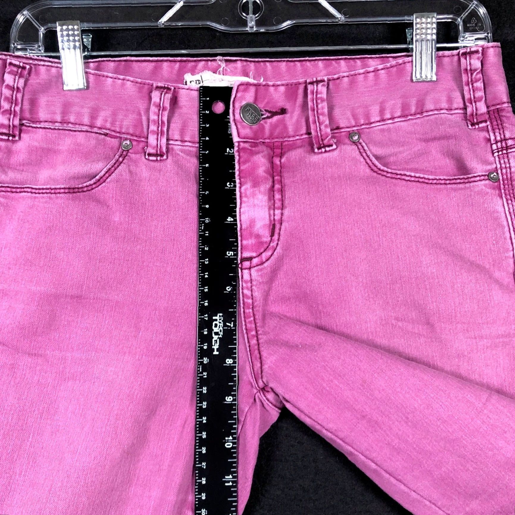 Free People Free People Jeans Purple Denim Mid Rise Skinny Stretch 28 Women’s Regular Size 28 Inseam 30.5 F Pockets Relaxed Everyday 20s 30.5 Size 30" / US 8 / IT 44 - 6 Thumbnail