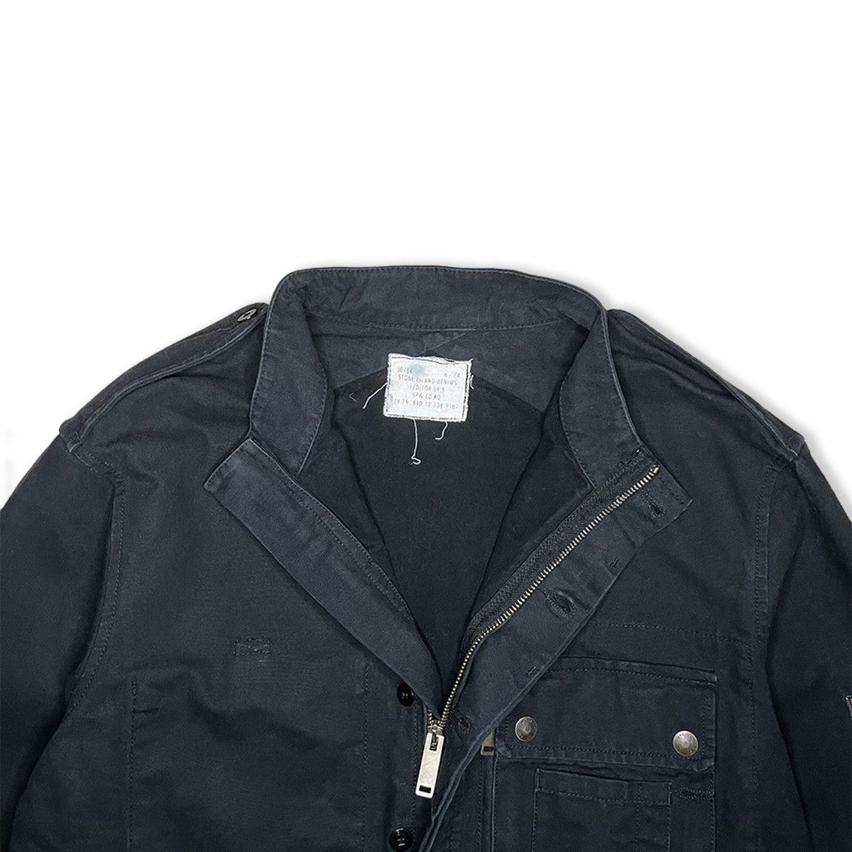 Stone Island 2007 Stone Island Denims Flight Jacket Size US XL / EU 56 / 4 - 5 Thumbnail