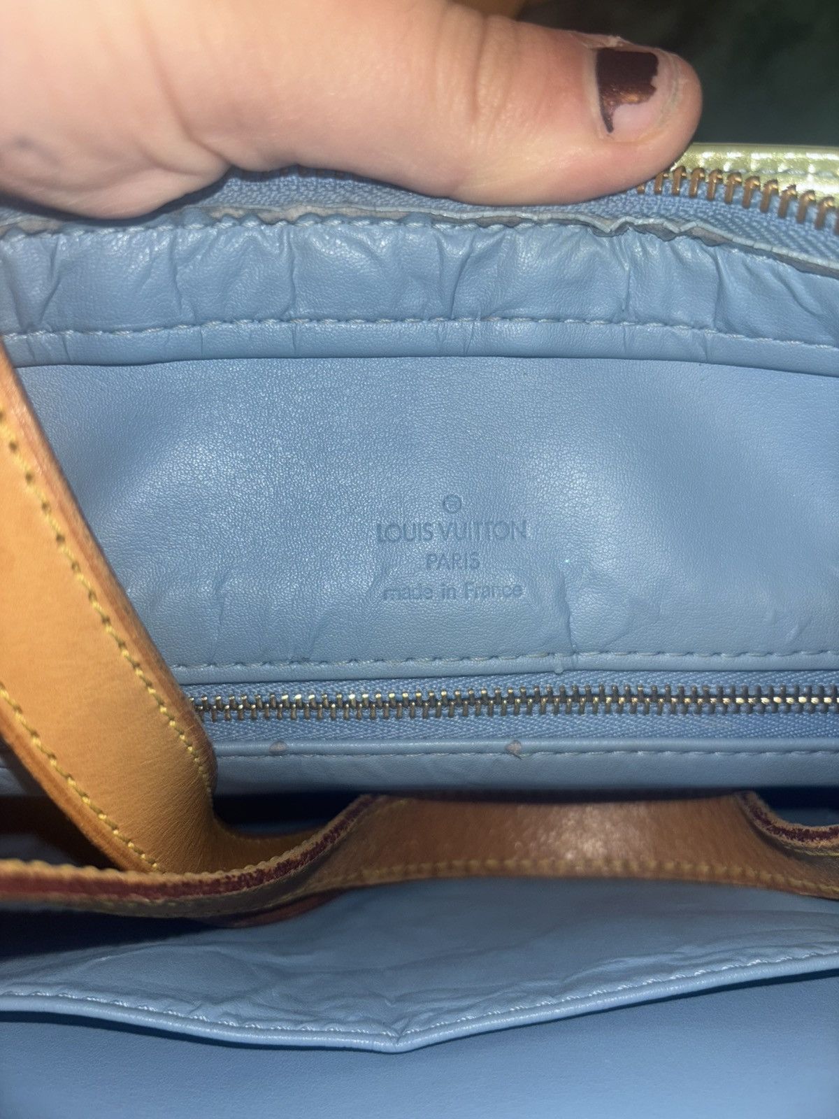 Louis Vuitton Louis Vuitton Green Monogram Vernis Houston Hand Bag Size ONE SIZE - 14 Thumbnail