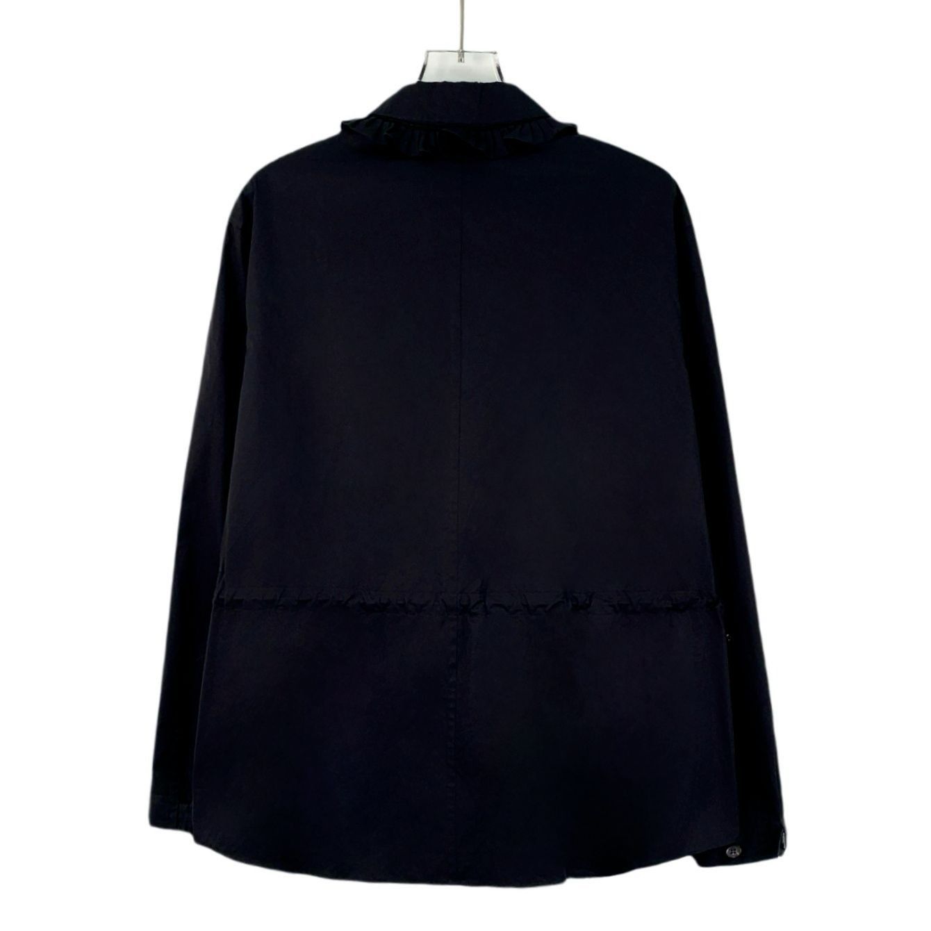Hermes Hermès Paris Black Cotton Long-Sleeve Zipper Shirt Coat 34 X Size XXS / US 00 / IT 34 - 7 Thumbnail
