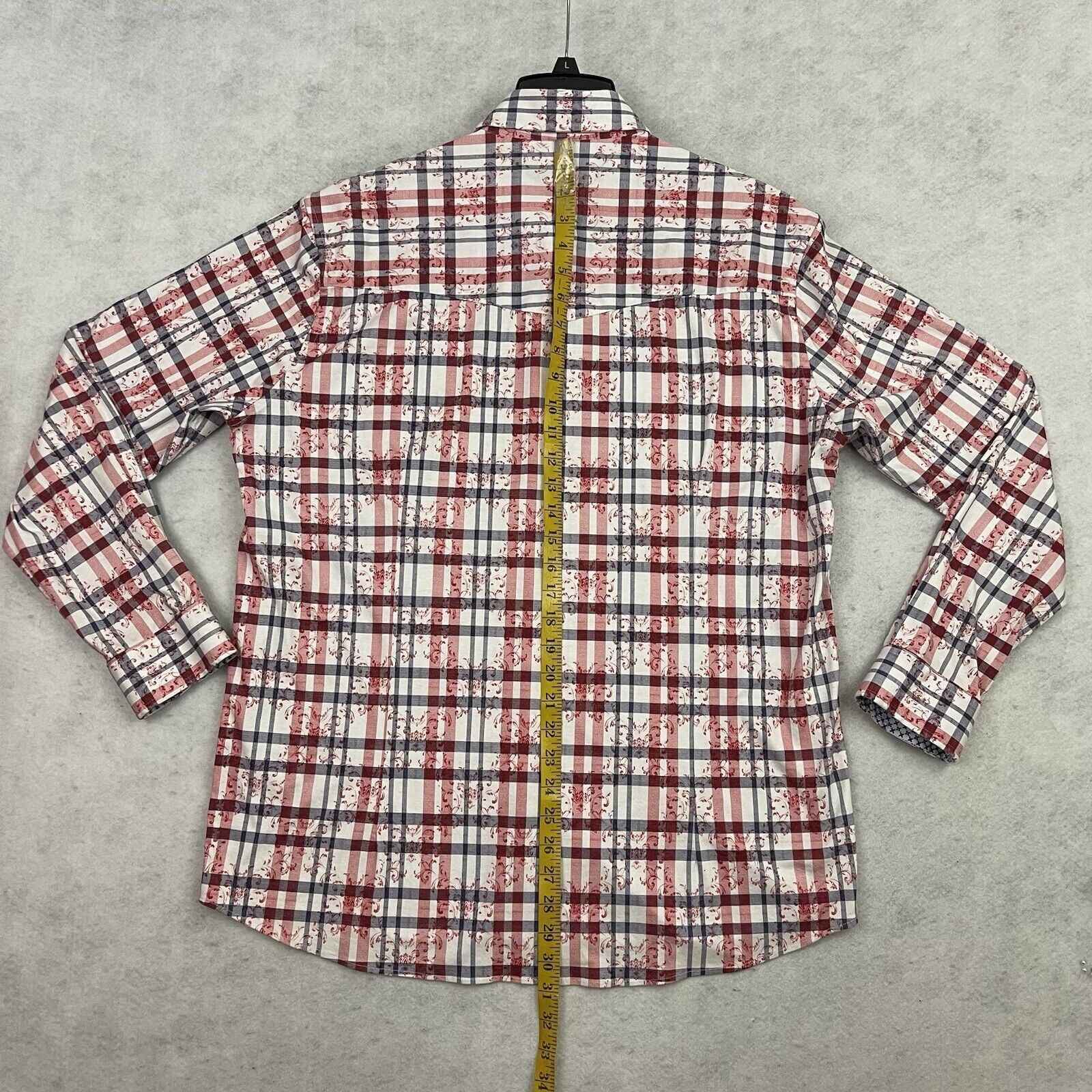 Scully Scully Western Shirt Mens Size Large L Red Plaid Pearl Snaps Size US L / EU 52-54 / 3 - 7 Thumbnail