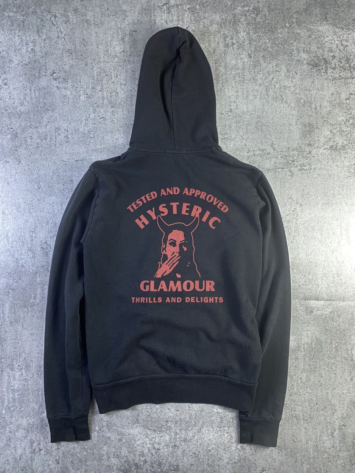 Pre-owned Hysteric Glamour X Kapital Kountry Hysteric Glamour Black Zip Hoodie