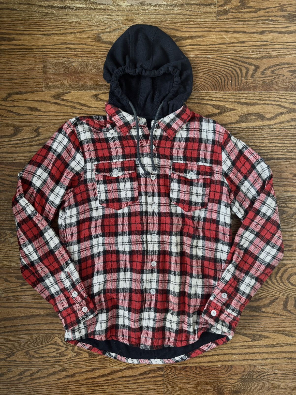 Polo Ralph Lauren vintage 90s polo ralph lauren hooded flannel winter event Size US L / EU 52-54 / 3 - 1 Thumbnail