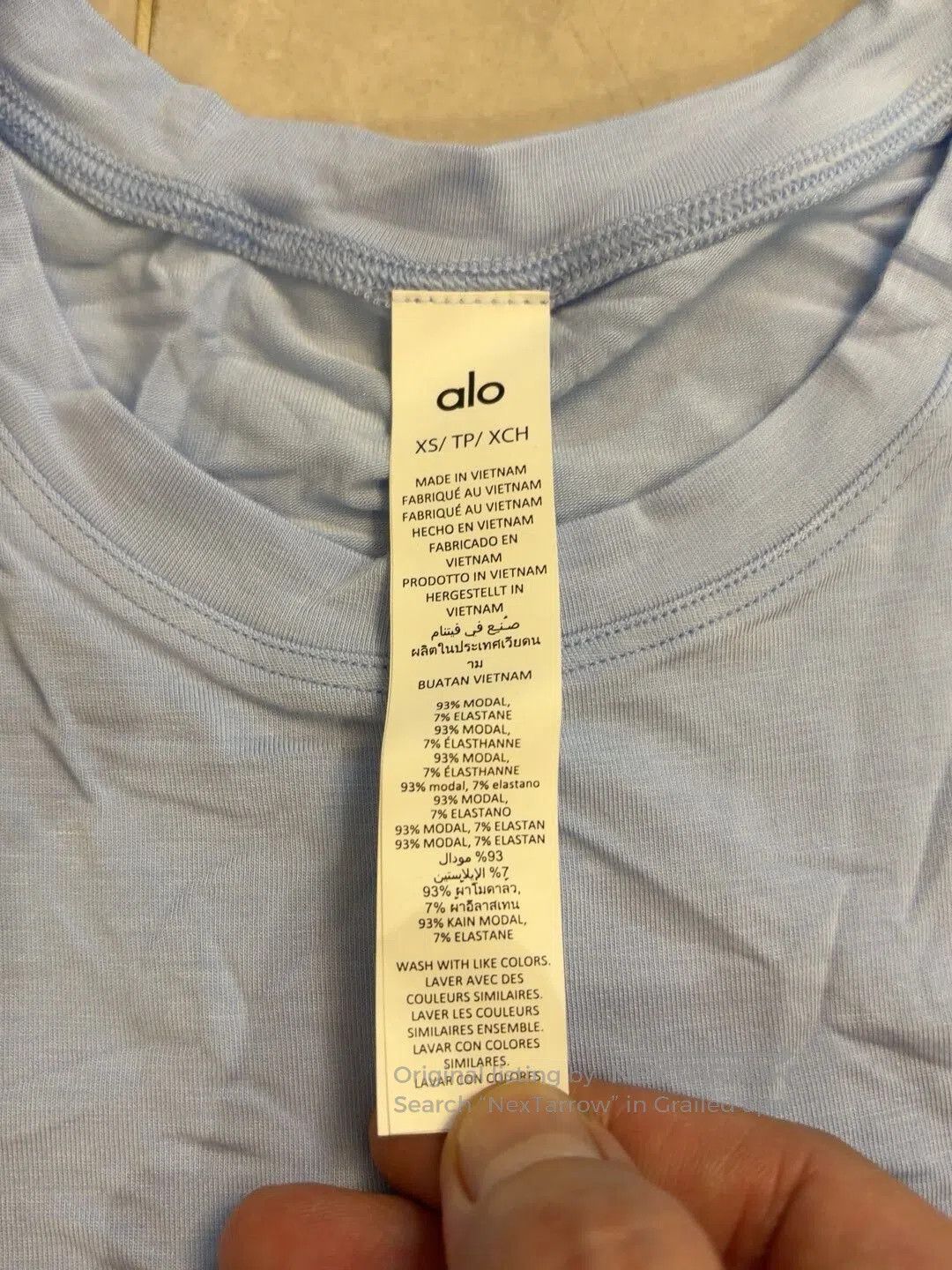 Alo Yoga Alo Yoga Modal Short Sleeve T-Shirt. Size XS / US 0-2 / IT 36-38 - 3 Thumbnail