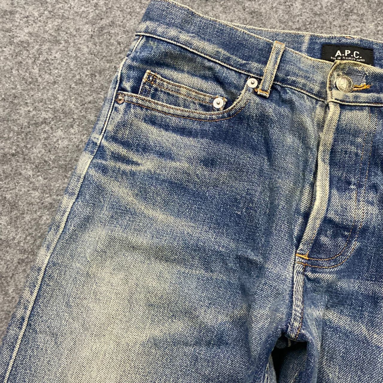 A.P.C. 💥Best Offer💥Vintage APC Selvegde Redline Distressed Denim Size US 31 - 11 Thumbnail