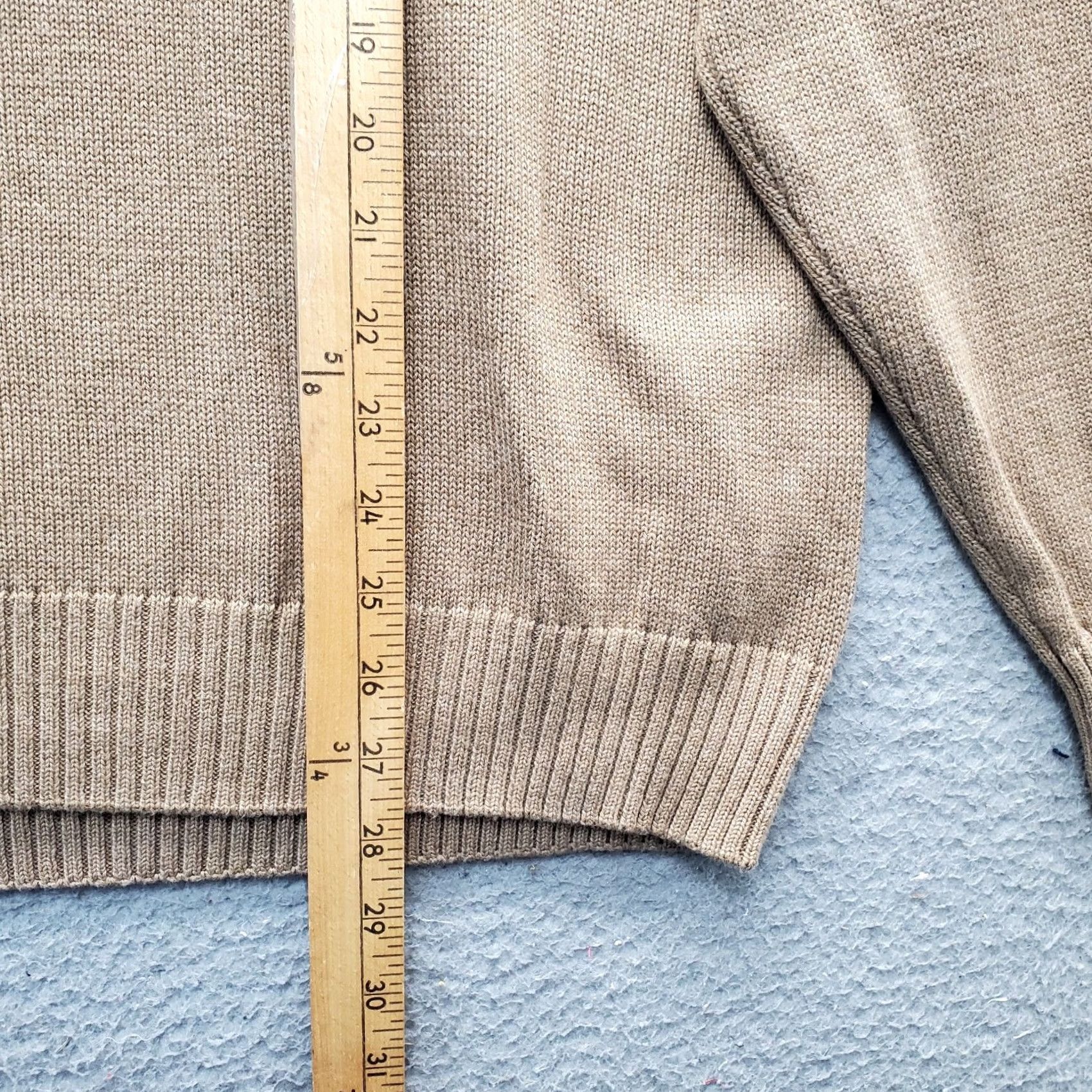 Vintage US Polo Assn. Sweater Mens XL Brown Knitted Long Sleeve Slim Fit Quarter Zip Size US XL / EU 56 / 4 - 6 Thumbnail
