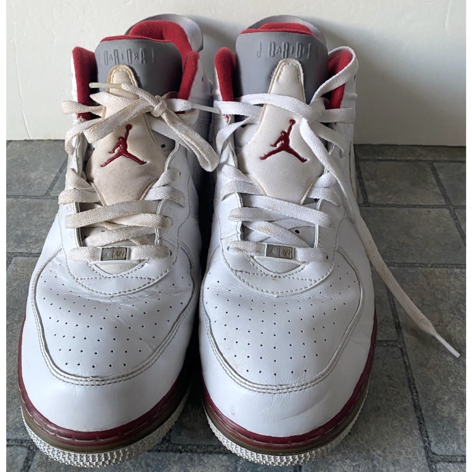 Nike Nike Air Jordan Fusion Sneaker Men 15 White Red Gray 2009 343095161 Size US 15 / EU 48 - 2 Thumbnail