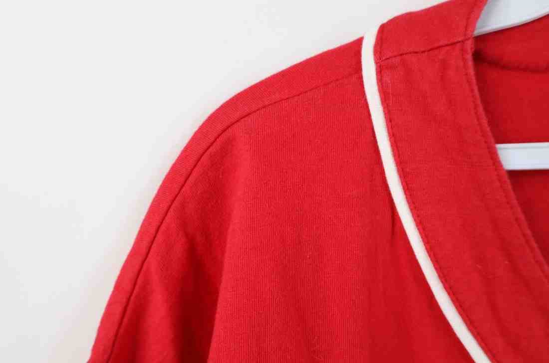 Vintage Vintage 90s Cleveland Indians Baseball Jersey Red Cotton Size US L / EU 52-54 / 3 - 6 Thumbnail