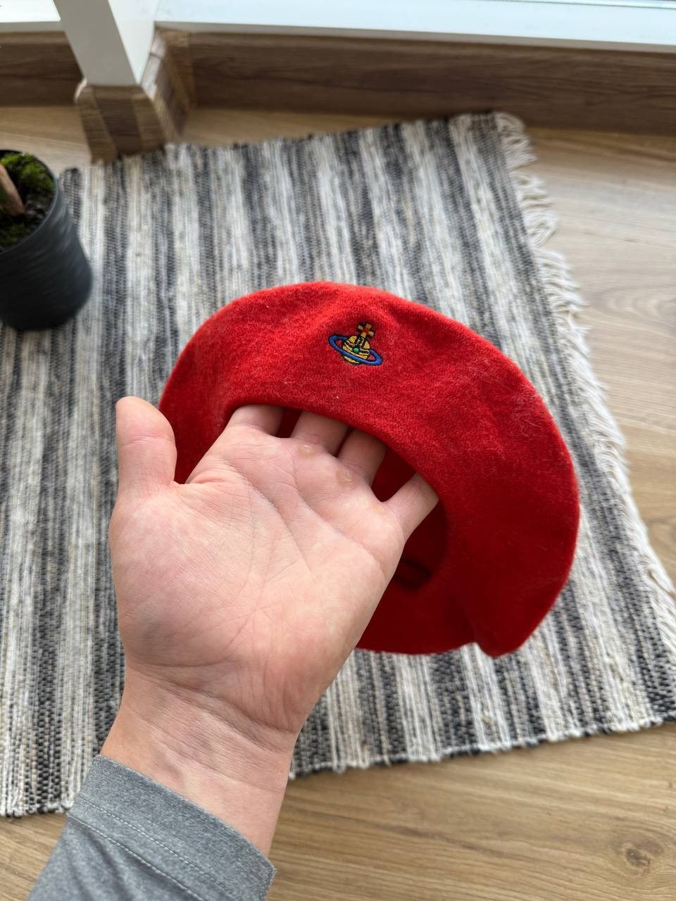 Vivienne Westwood VIVIENNE WESTWOOD BERET RED WOOMEN’S WOOL HAT LIMITEDEDITION Size ONE SIZE - 9 Thumbnail