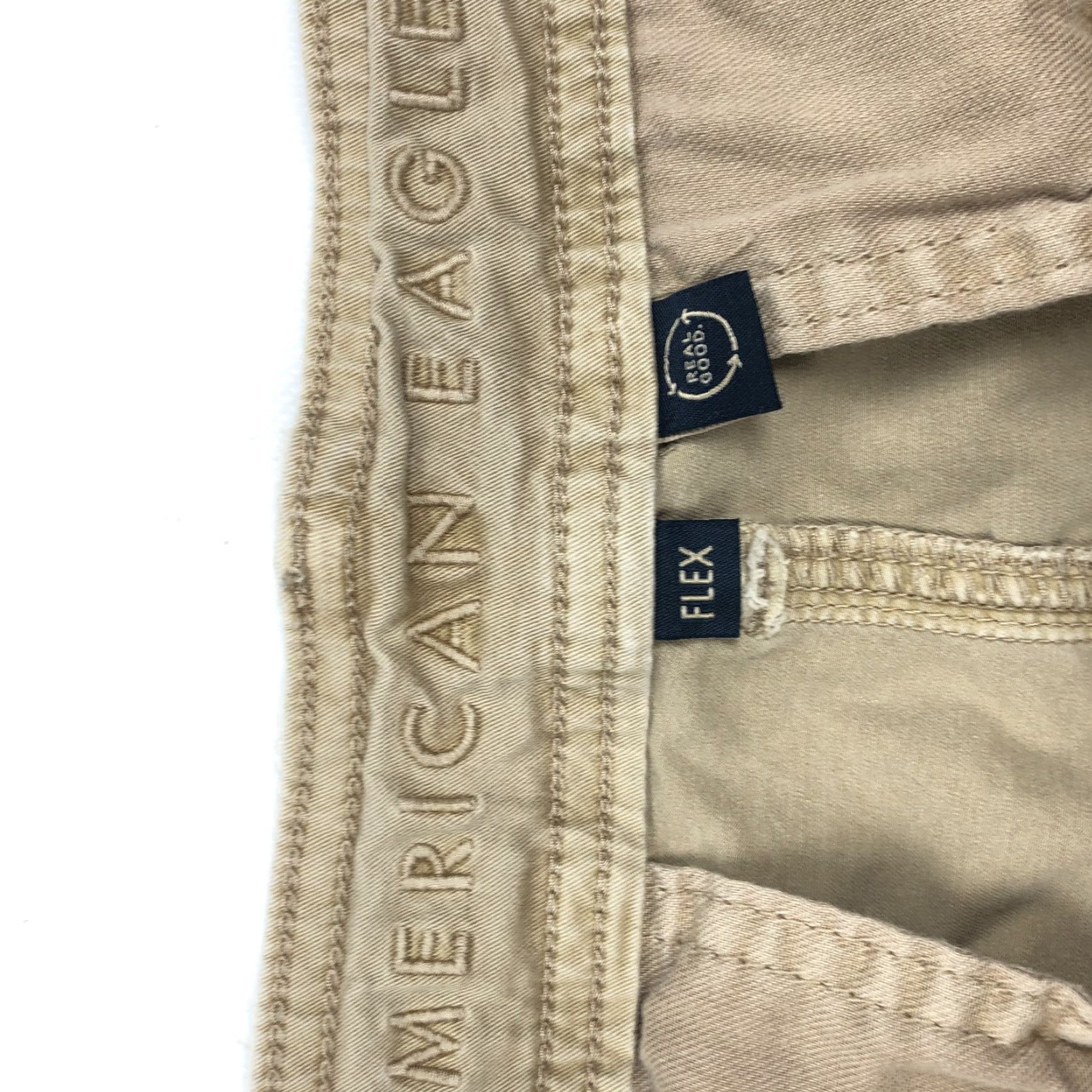 American Eagle Outfitters American Eagle Outfitters Men’s 32x27 Flex Cargo Pants Khaki Tan Drawstring Cargo Pocket Solid Twill Casual Easy Care Cotton Blend 32x27 Mens Size US 32 / EU 48 - 6 Thumbnail