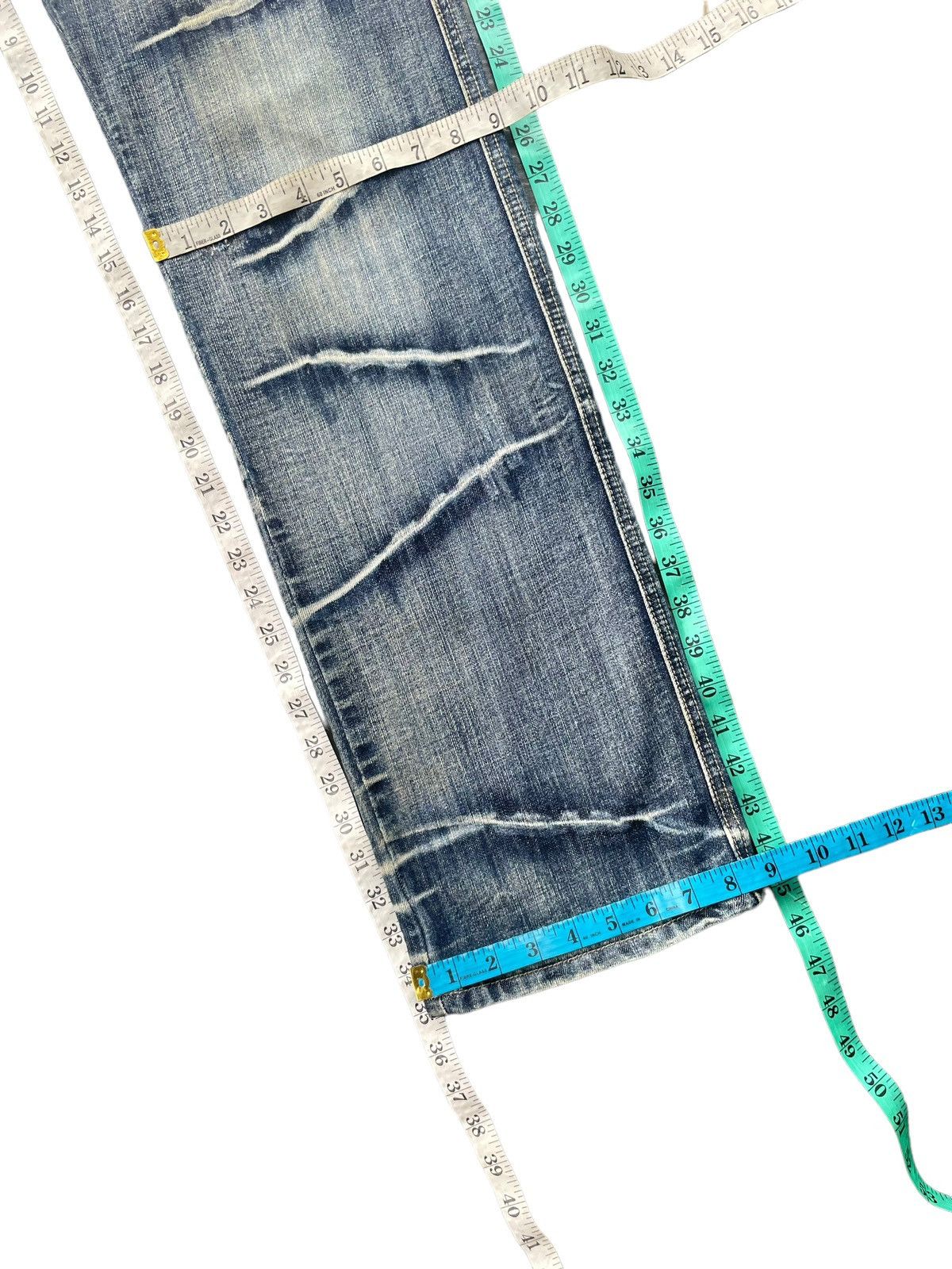 Japanese Brand Hi-Hop Custom Distresed Denim Size US 34 / EU 50 - 13 Thumbnail