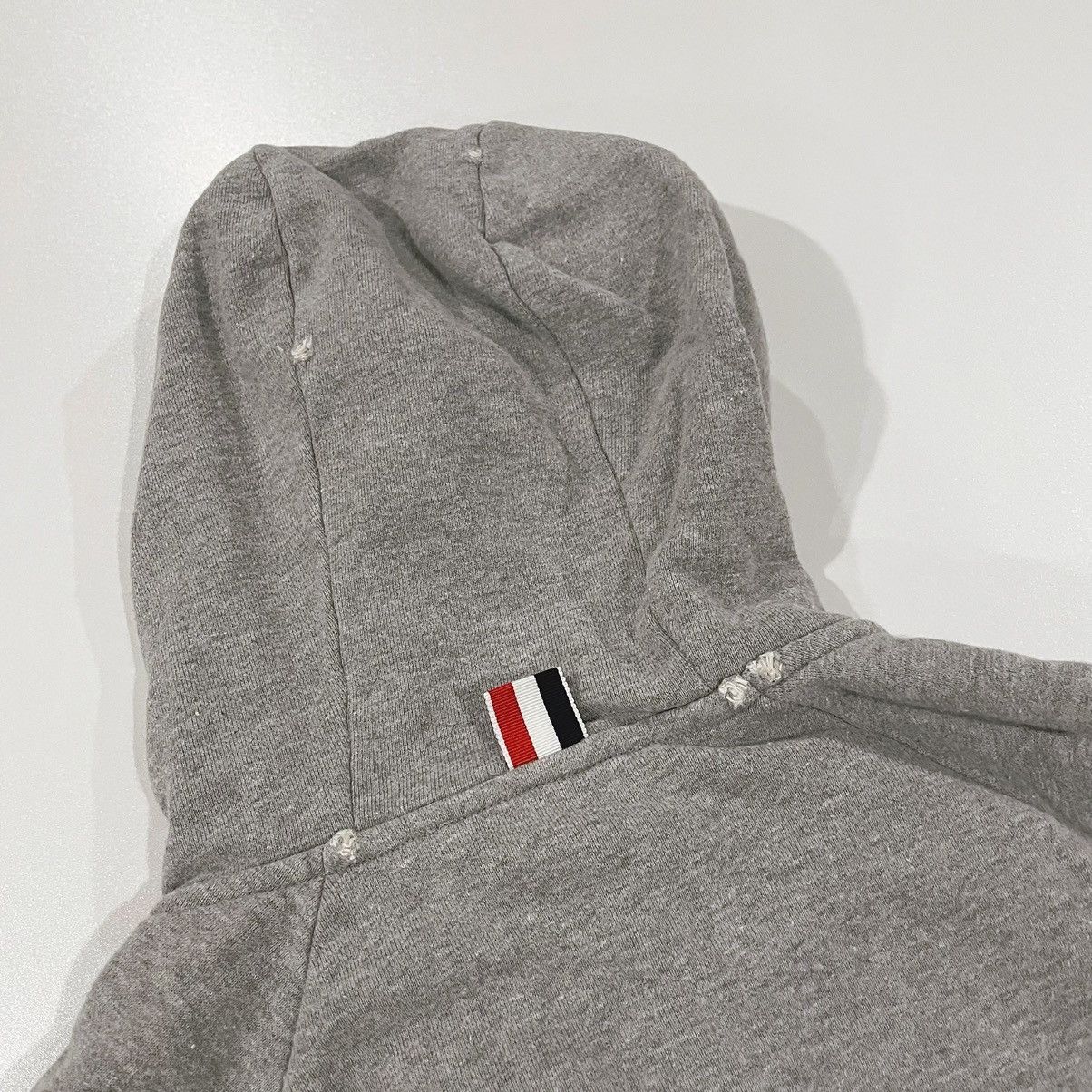 Thom Browne Thom Browne Engineered 4-Bar hand made crush zipped hoodie Size US XS / EU 42 / 0 - 8 Thumbnail