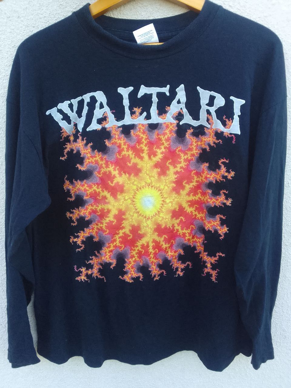 image of Band Tees x Rock T Shirt Streetwear Vintage 1990's Waltari Tour Long Sleeve in Black (Size XL)