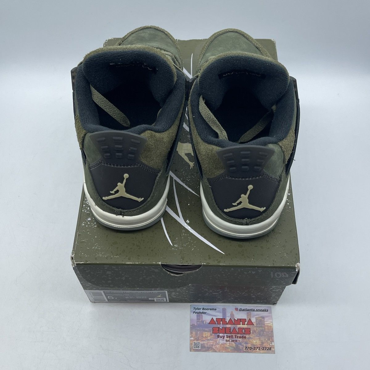 Jordan Brand Air Jordan 4 olive Size US 5 / EU 37 - 6 Thumbnail