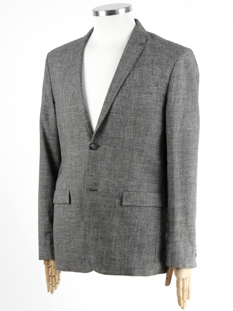 Calvin Klein CALVIN KLEIN Jacket made of wool, cotton and linen Size 50R - 3 Thumbnail