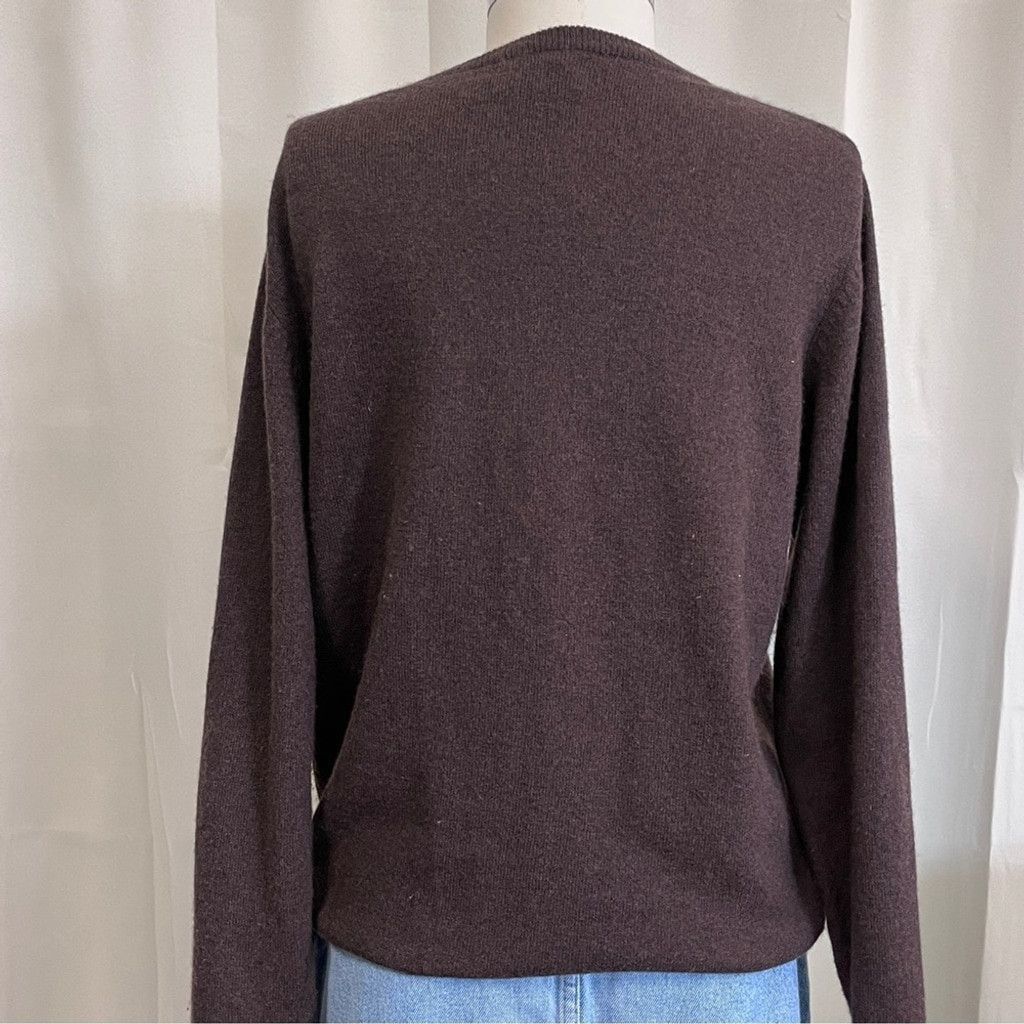 Pronto Uomo Pronto Uomo V-Neck Brown Cashmere Sweater Size XS / US 0-2 / IT 36-38 - 3 Thumbnail