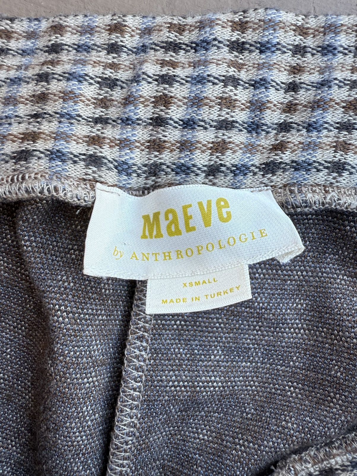 Anthropologie Anthropologie Maeve Tapered Trousers Pants XS Houndstooth Size 30" / US 8 / IT 44 - 12 Thumbnail