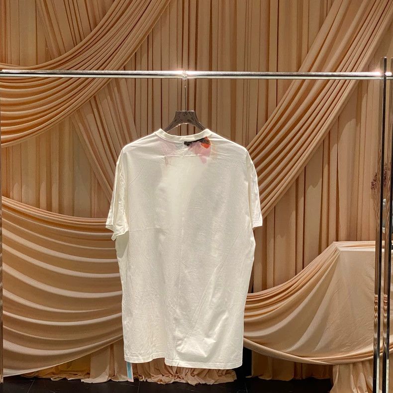 Givenchy Givenchy White Portrait Short Sleeve / Size M / JM36137 Size US M / EU 48-50 / 2 - 2 Thumbnail