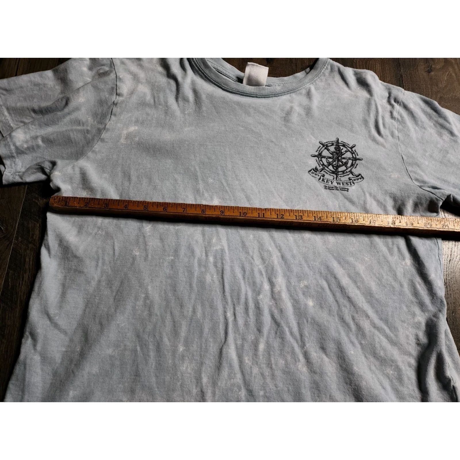 Vintage US Vintage Women's Key West Florida Travel T-Shirt M Blue Double Sided Ship Wheel Formula One Size M / US 6-8 / IT 42-44 - 2 Thumbnail
