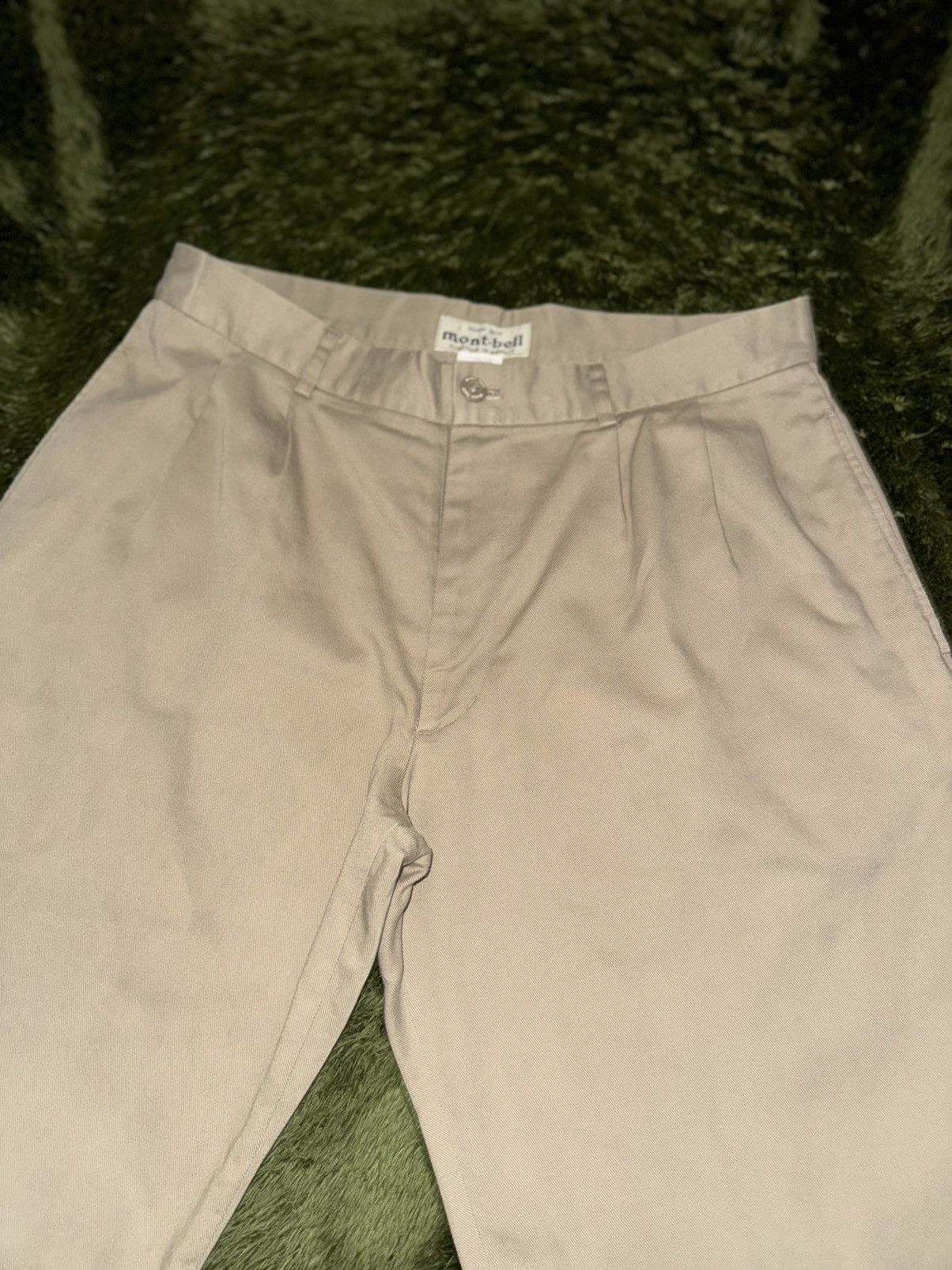 Montbell [90] mont bell japan two tucked washed cotton chino pants Size US 33 - 5 Thumbnail