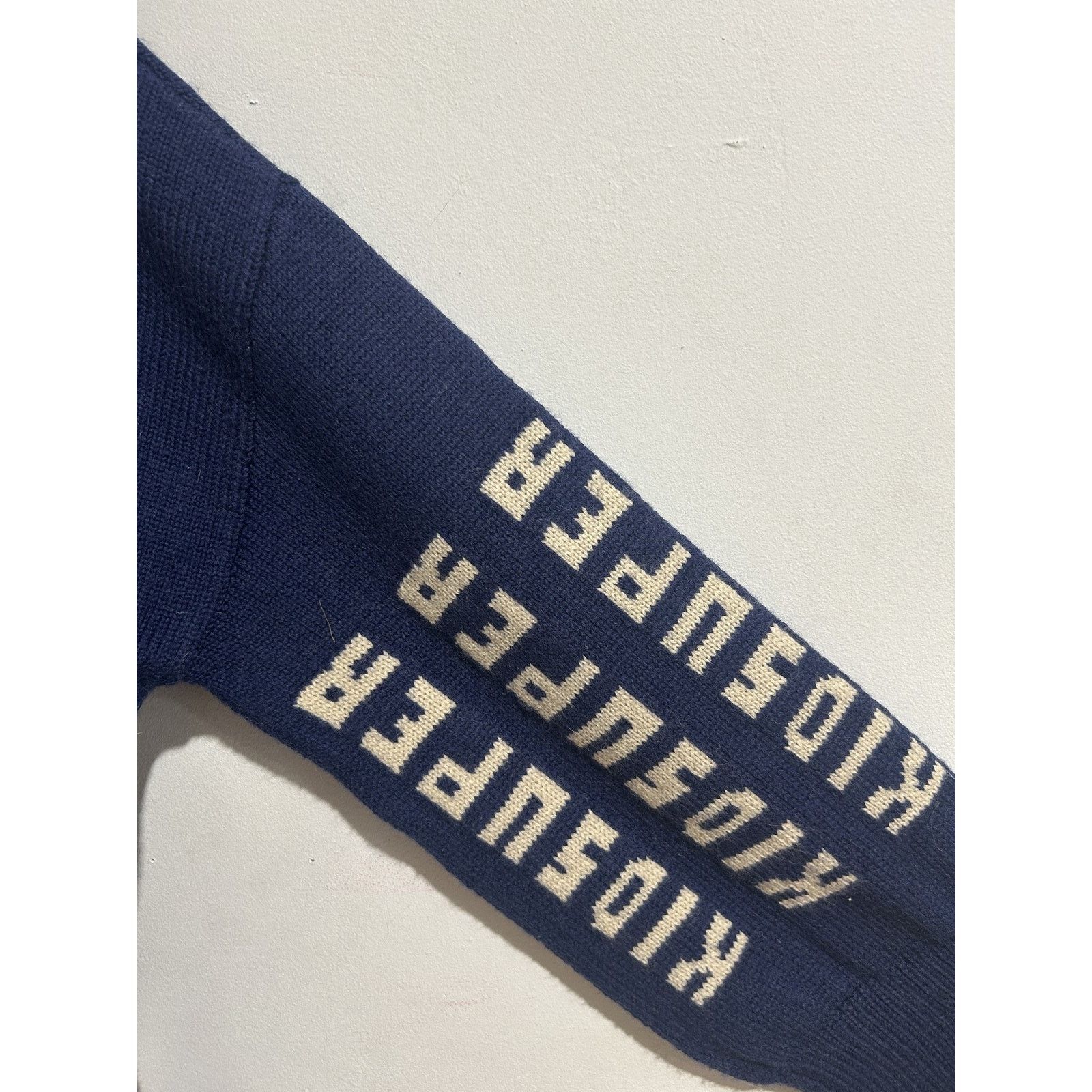 KidSuper KID SUPER MOCK NECK SWEATER BLUE SIZE MEDIUM PREOWNED Size US M / EU 48-50 / 2 - 4 Thumbnail