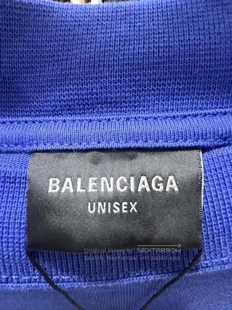 Balenciaga Balenciaga Blue Short-Sleeve T-Shirt Size US L / EU 52-54 / 3 - 3 Thumbnail