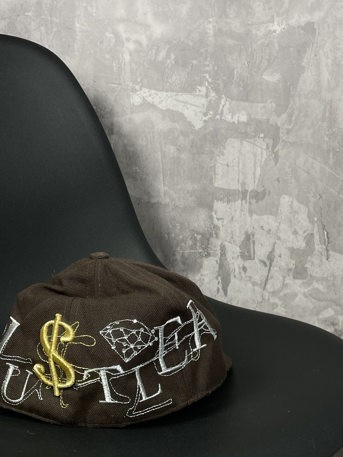 Hypebeast × Vintage Vintage Rare Embroidered Huster Rap Snap Back Y2K Hat Size ONE SIZE - 6 Thumbnail