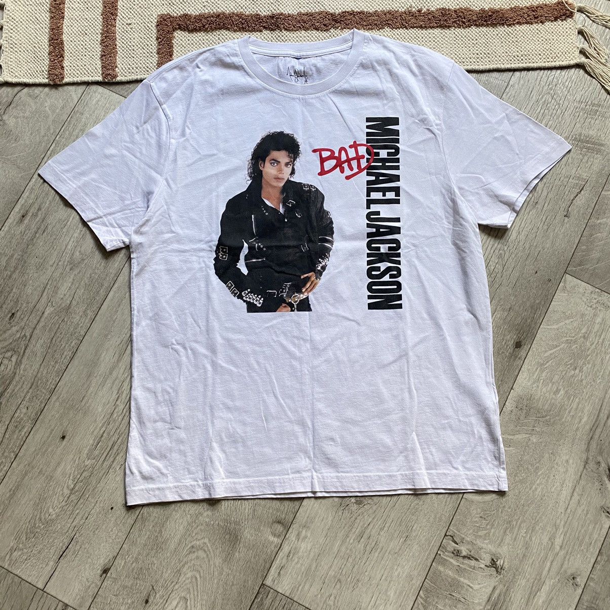 Band Tees MICHAEL JACKSON Y2K BAD SINGLE T SHIRT Size US L / EU 52-54 / 3 - 1 Thumbnail