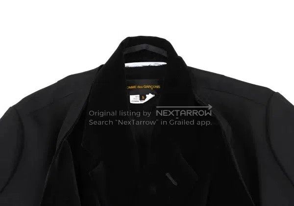 Comme des Garcons Comme Des Garcons Black vintage velvet patched top Size S / US 4 / IT 40 - 5 Thumbnail