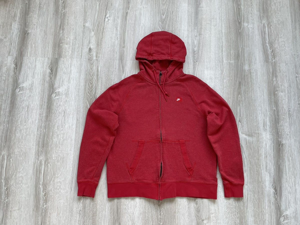 Nike × Vintage Vintage Y2K Nike Modern Full Zip Hoodie Drill Swoosh Size US XL / EU 56 / 4 - 1 Thumbnail
