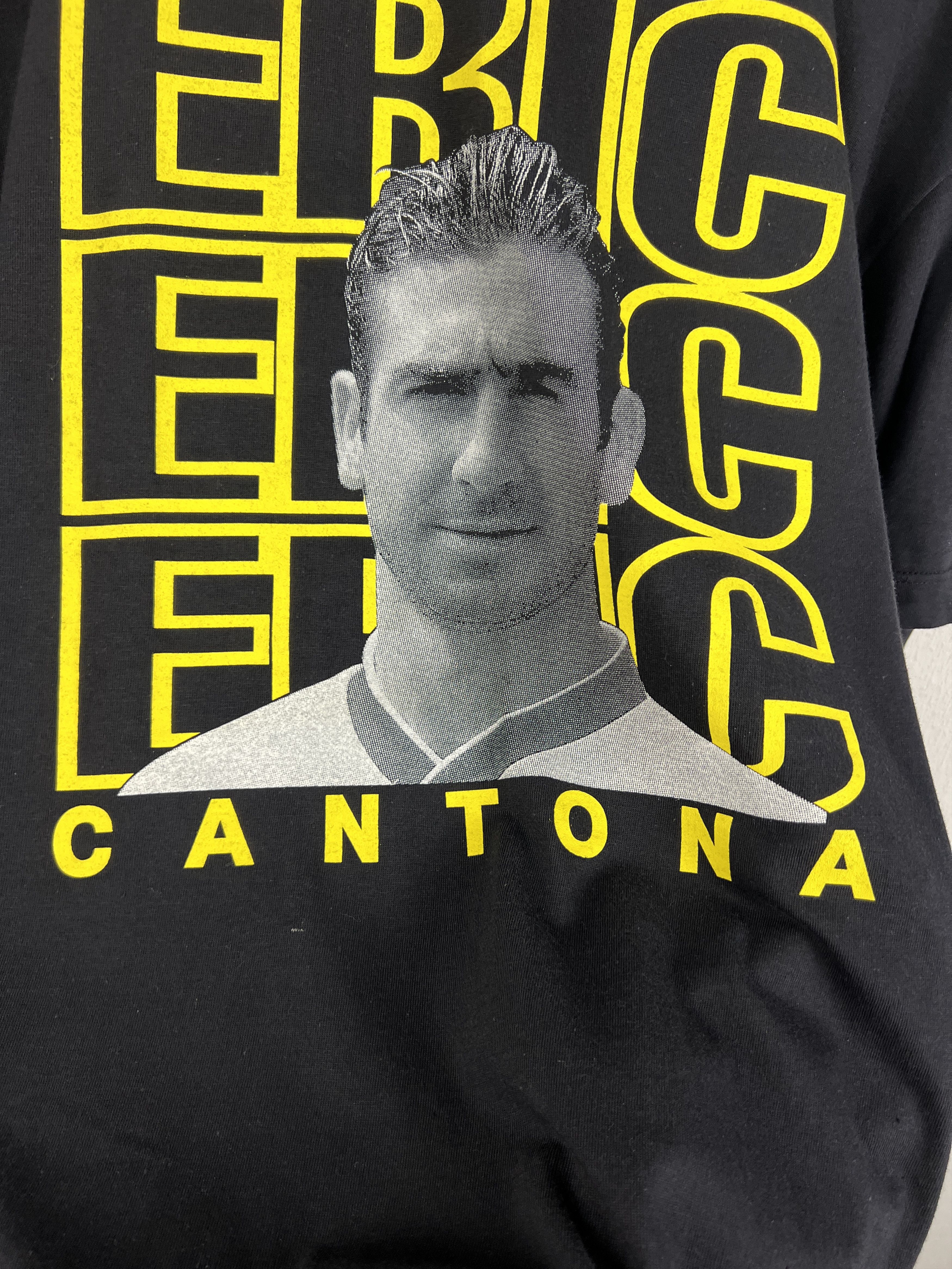 Vintage Vintage Eric Cantona Football Shirt Over Orint Jersey Trikot Size US XL / EU 56 / 4 - 4 Thumbnail