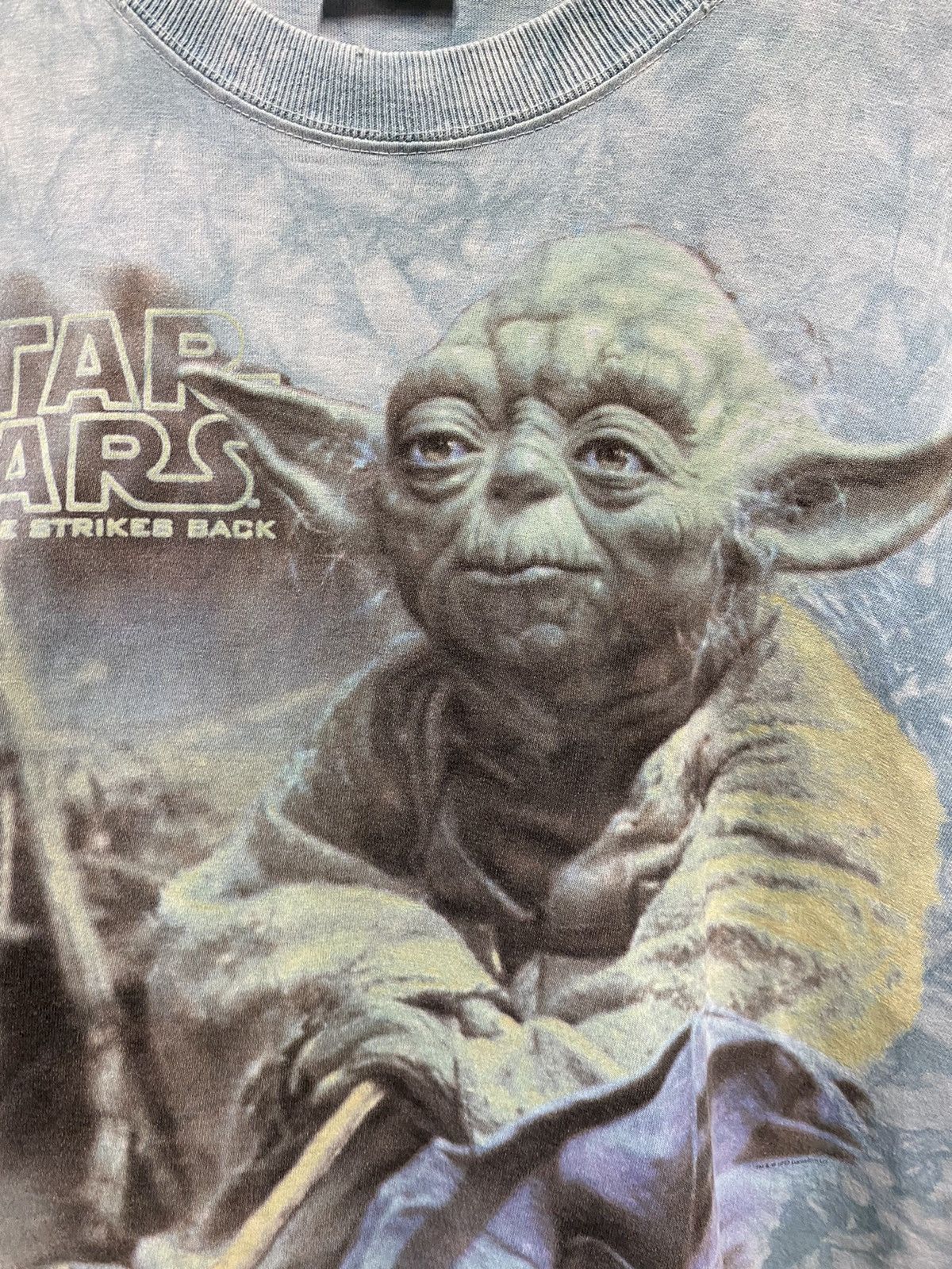 Vintage 90’s Vintage Yoda Star Wars Liquid Blue Tee Shirt 2XL Size US XL / EU 56 / 4 - 6 Thumbnail
