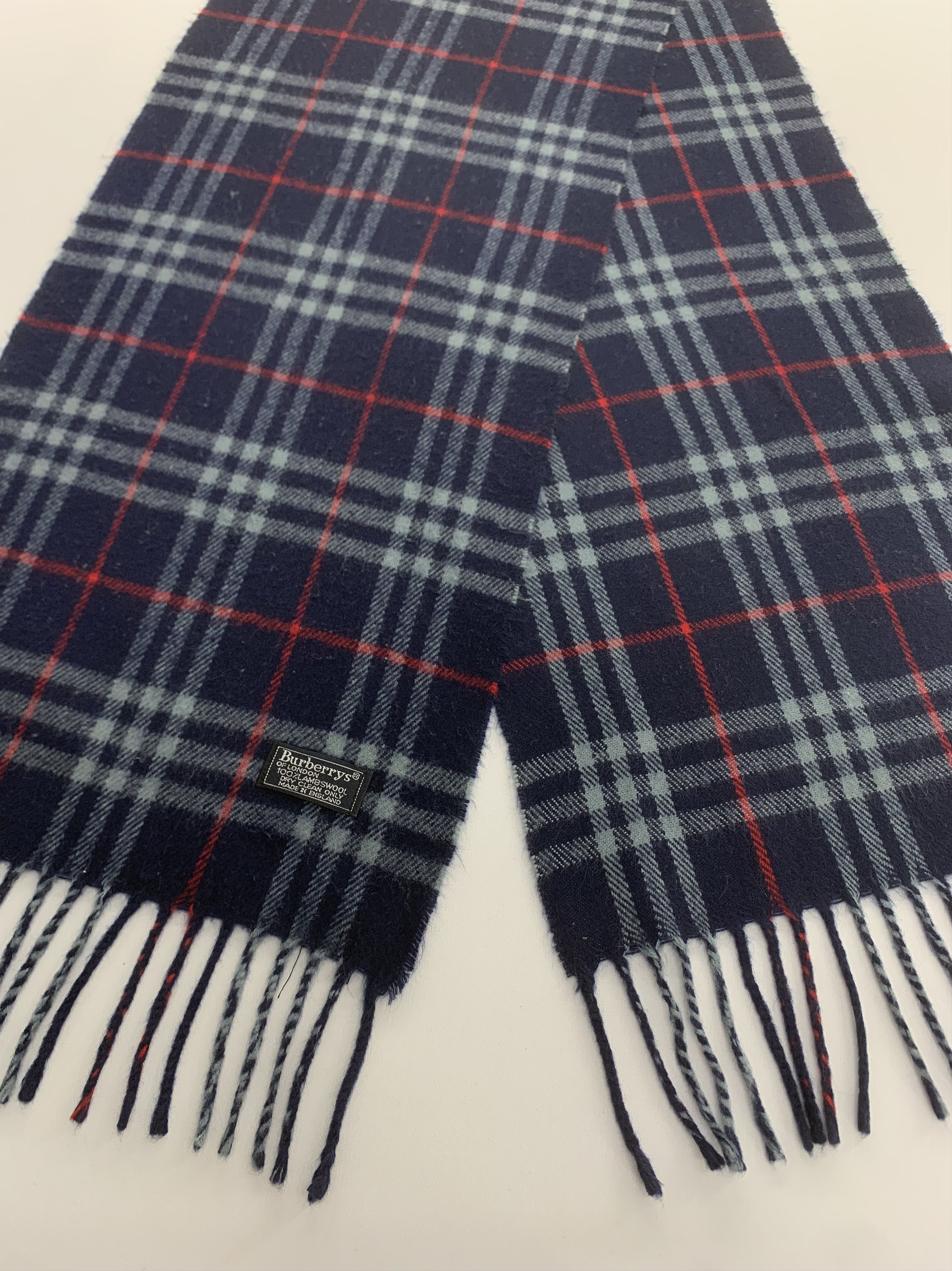 Burberry Vintage Burberrys Scarf Wool Muffler Neck Wrap BL3170 Size ONE SIZE - 3 Thumbnail